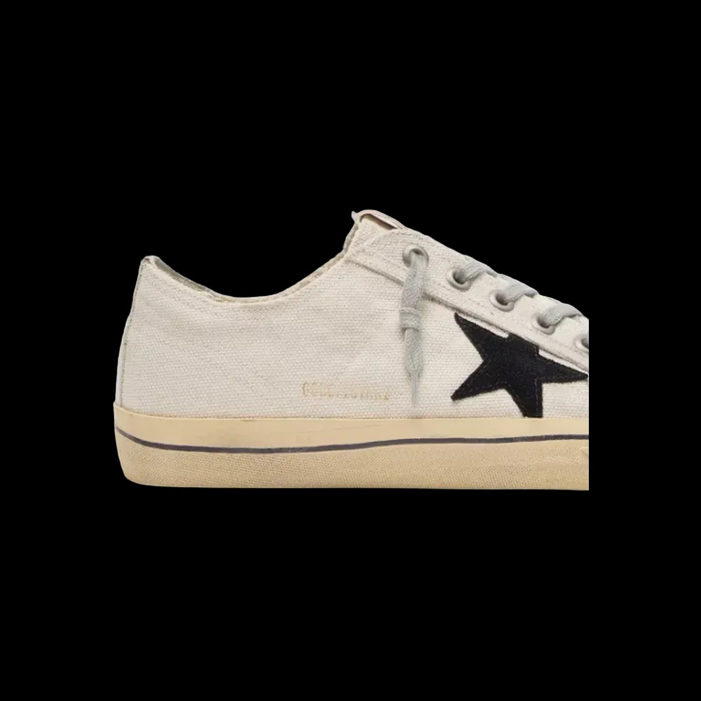 Golden Goose V-Star With Black Suede Star And Embroidered Lettering - HypeFly India View 5