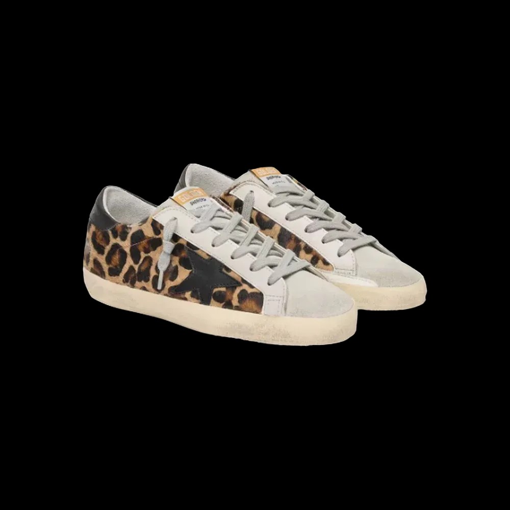 Golden Goose Super-Star In Leopard Print Leather - HypeFly India View 3