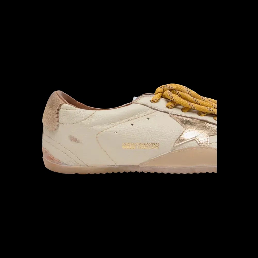 Golden Goose True-Star In White Nappa Leather With Gold Star - HypeFly India View 5