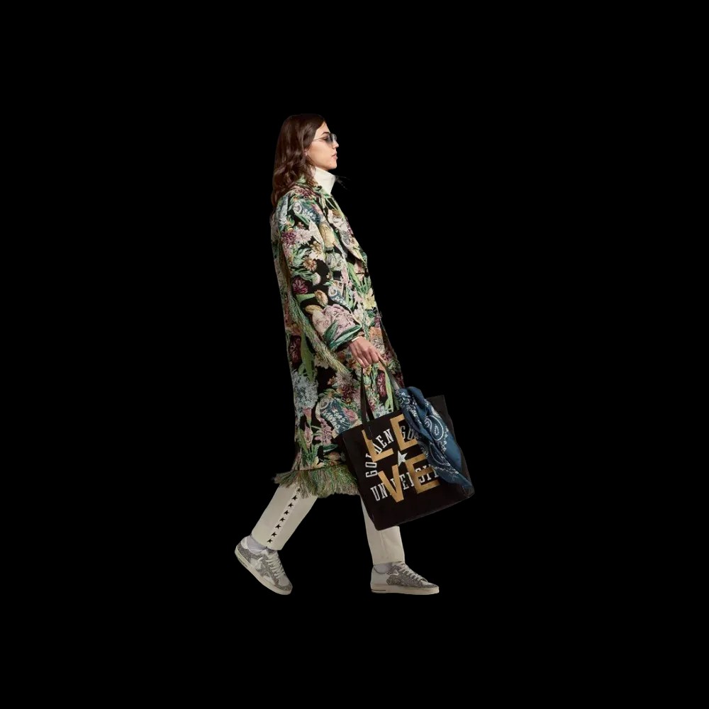 Golden Goose Stardan In White Leather And Glitter - HypeFly India View 4