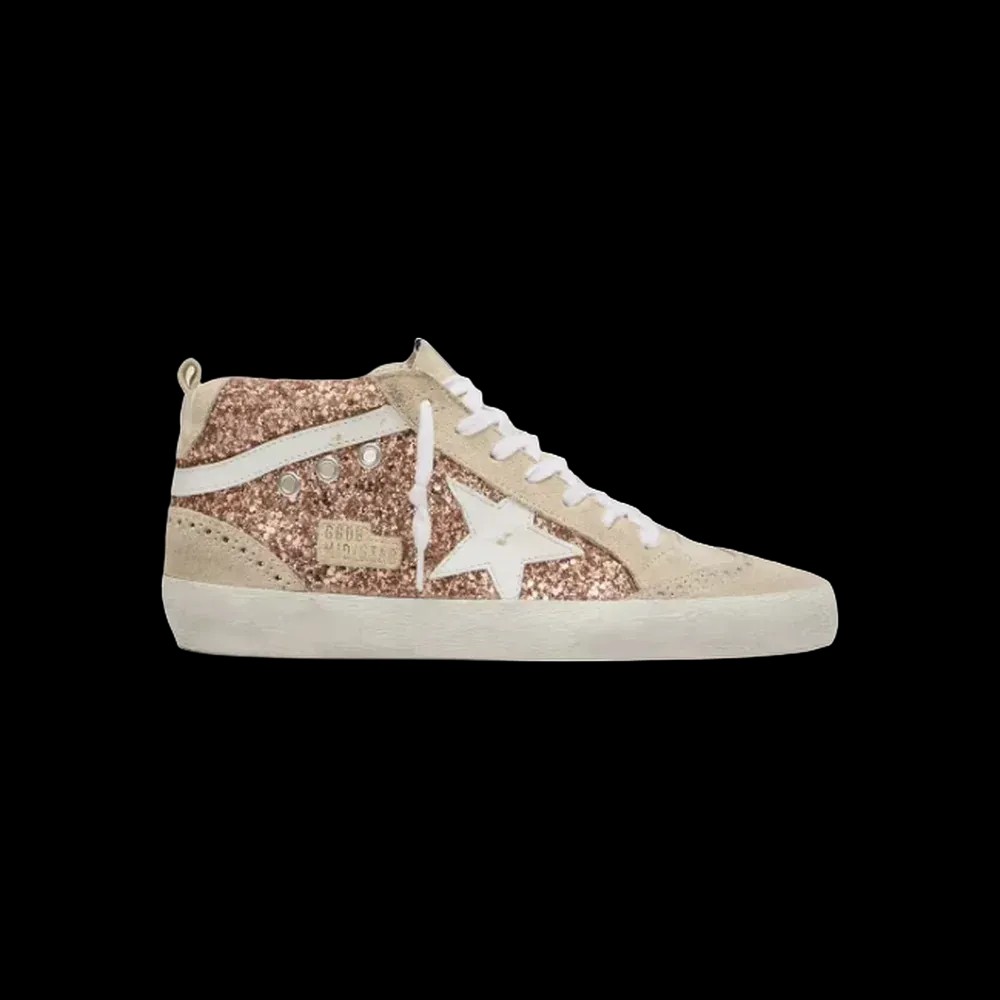 Golden Goose Mid Star With Pink Glitter - HypeFly India View 1