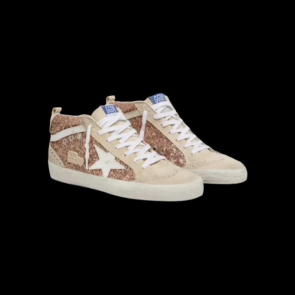 Golden Goose Mid Star With Pink Glitter - HypeFly India View 3