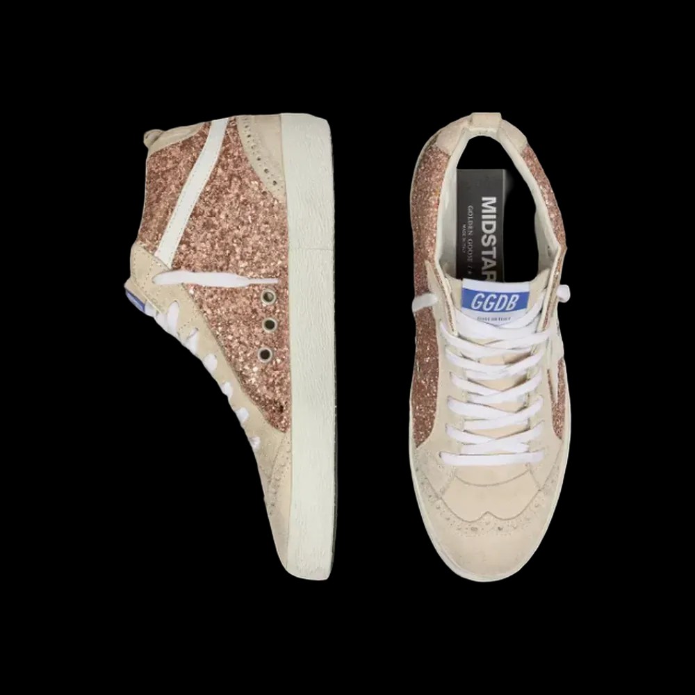 Golden Goose Mid Star With Pink Glitter - HypeFly India View 2