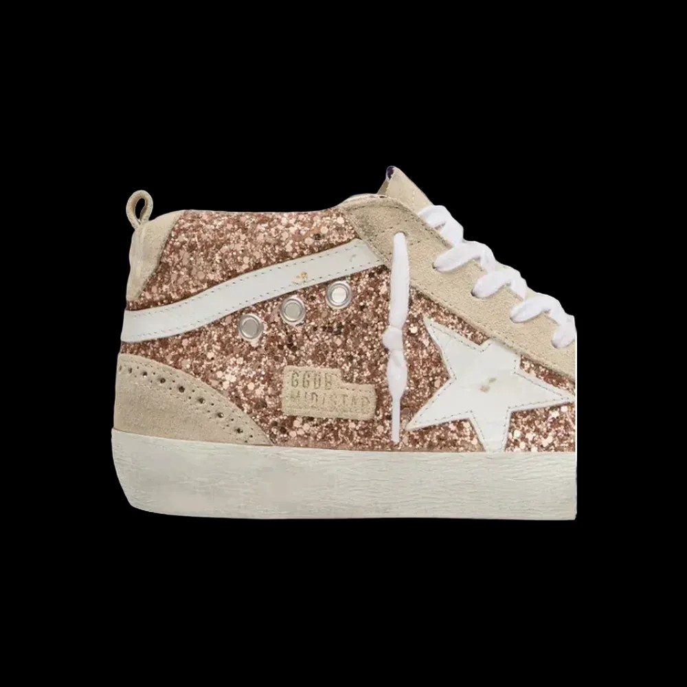Golden Goose Mid Star With Pink Glitter - HypeFly India View 5