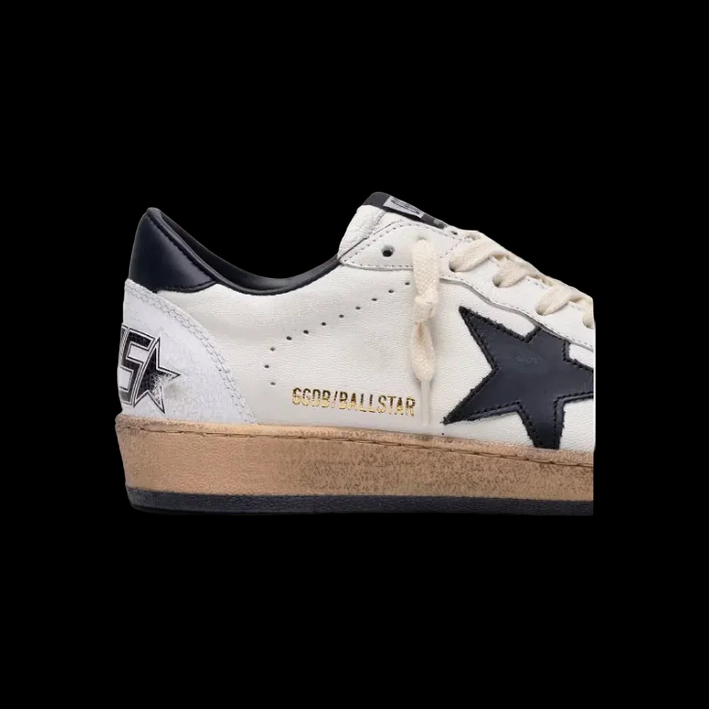 Golden Goose Ball Star In Nappa With Black Star And Black Heel Tab - HypeFly India View 5
