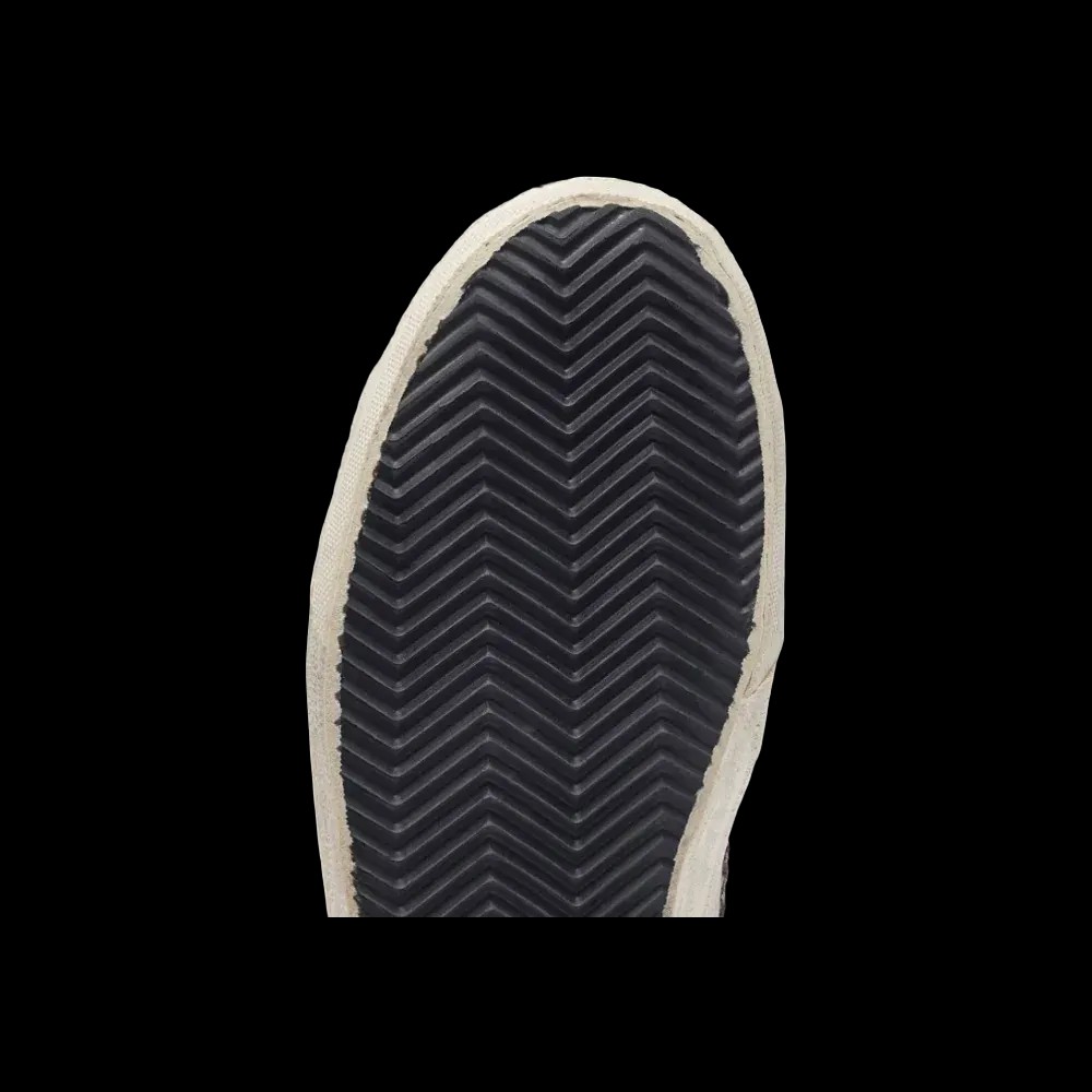 Golden Goose Slide In Black And Silver Glitter With Leather Star And Metallic Flash - HypeFly India View 5