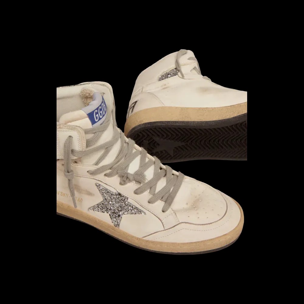 Golden Goose Sky-Star With Signature On The Ankle And Silver Inserts - HypeFly India View 3