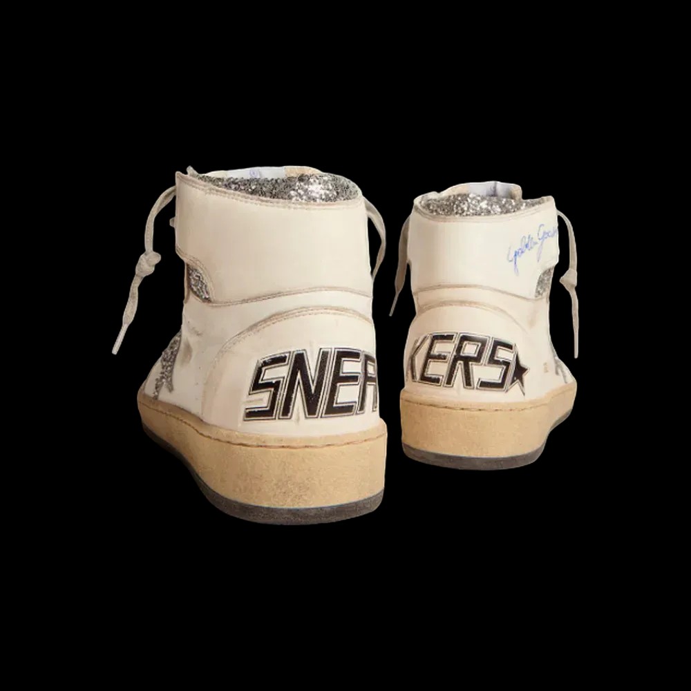 Golden Goose Sky-Star With Signature On The Ankle And Silver Inserts - HypeFly India View 5