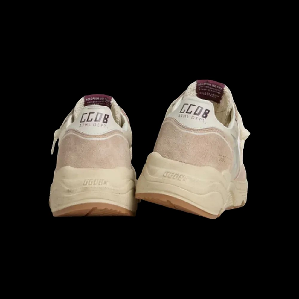 Golden Goose Running Sole In Nylon And Suede With Silver Printed Star - HypeFly India View 3