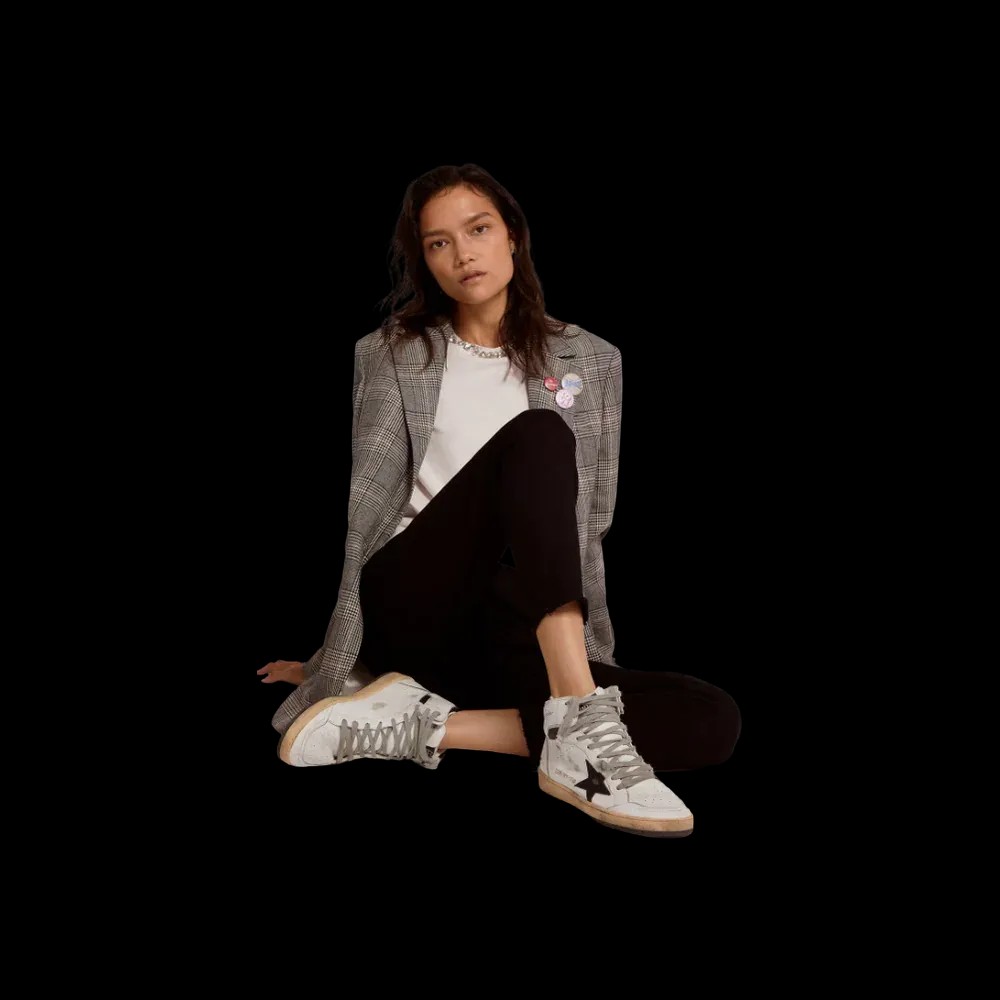 Golden Goose Sky-Star With Signature On The Ankle And Black Inserts - HypeFly India View 5