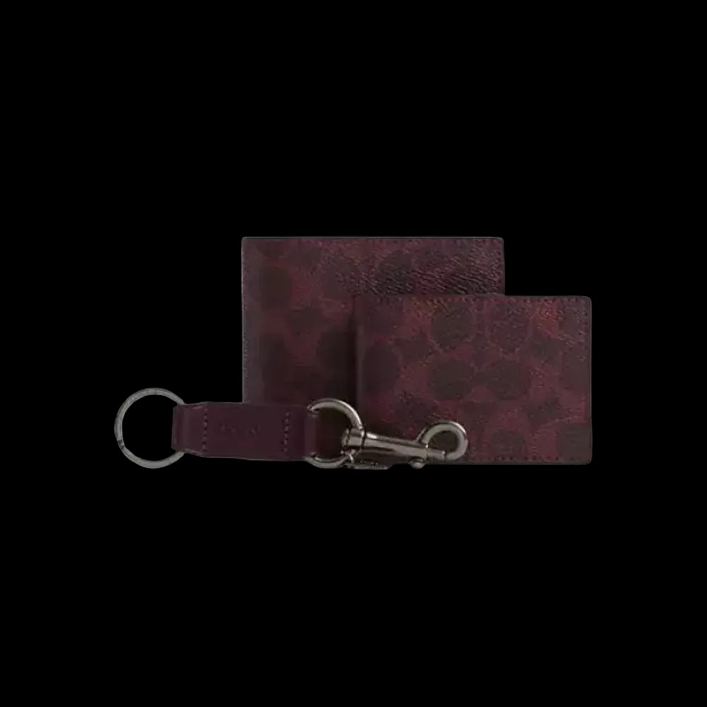 Coach Boxed 3-In-1 Wallet Gift Set In Signature Canvas - HypeFly India View 1