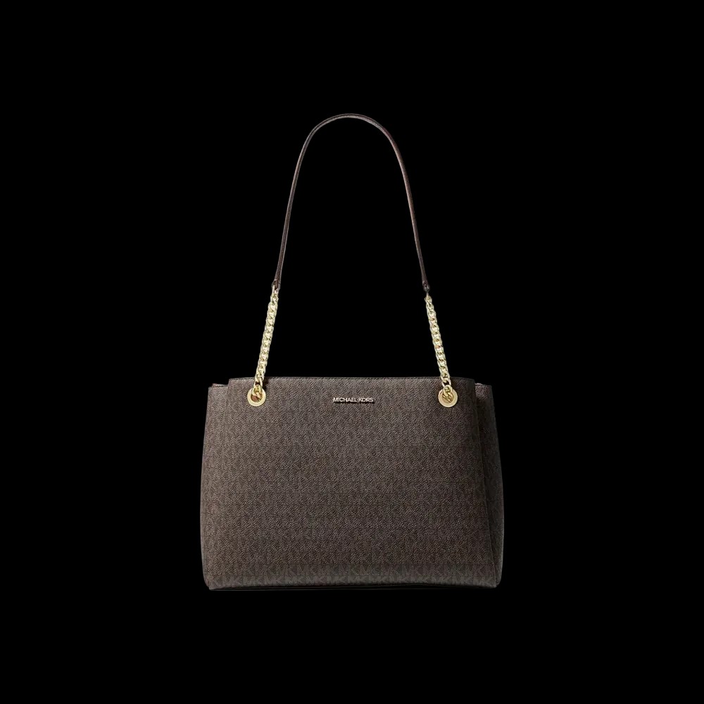 Michael Kors Soho Medium Signature Logo Tote Bag Brown - HypeFly India View 1