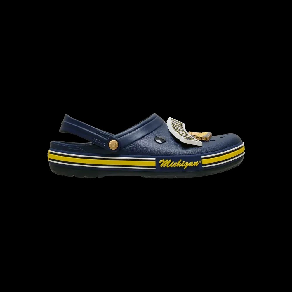NCAA X Crocs Classic CrocBand Clog 'Michigan' - HypeFly India View 1