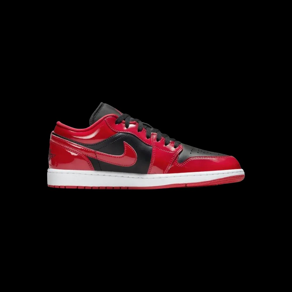 Air Jordan 1 Low SE Patent Varsity Red Black - HypeFly India View 1