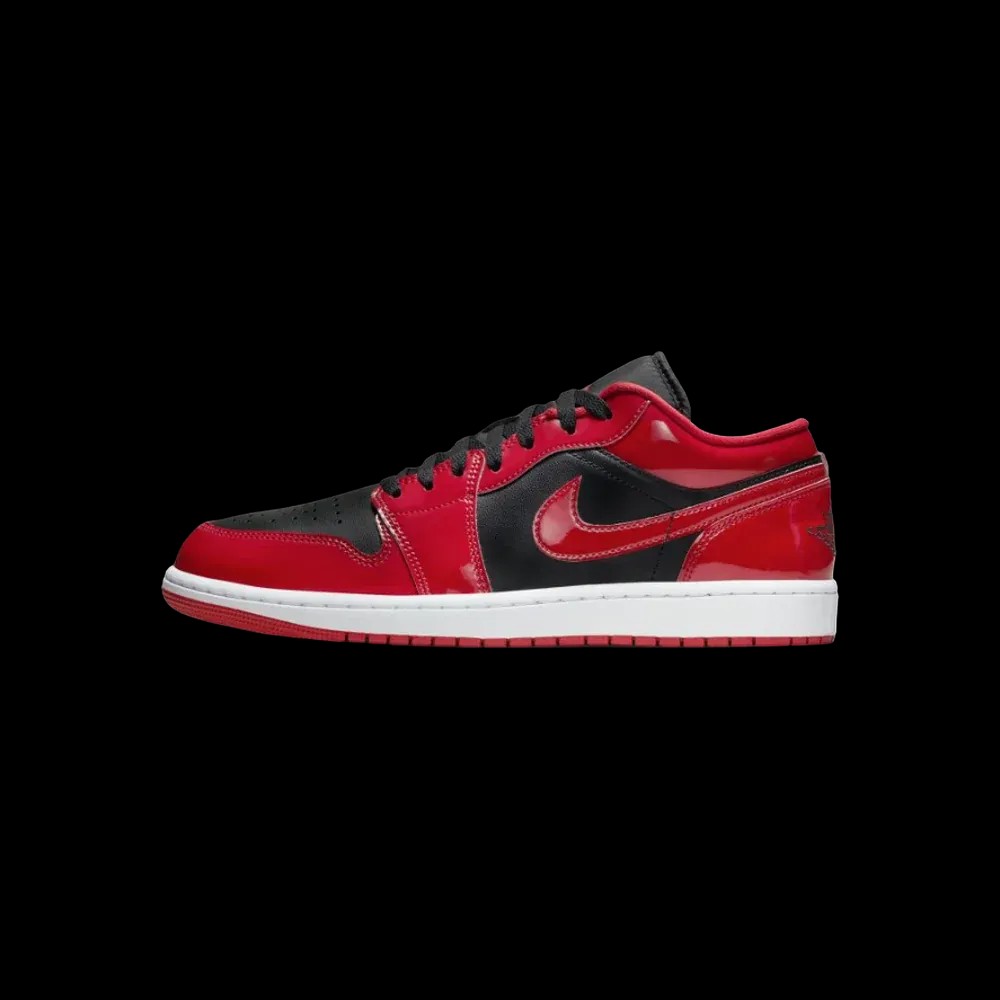 Air Jordan 1 Low SE Patent Varsity Red Black - HypeFly India View 3