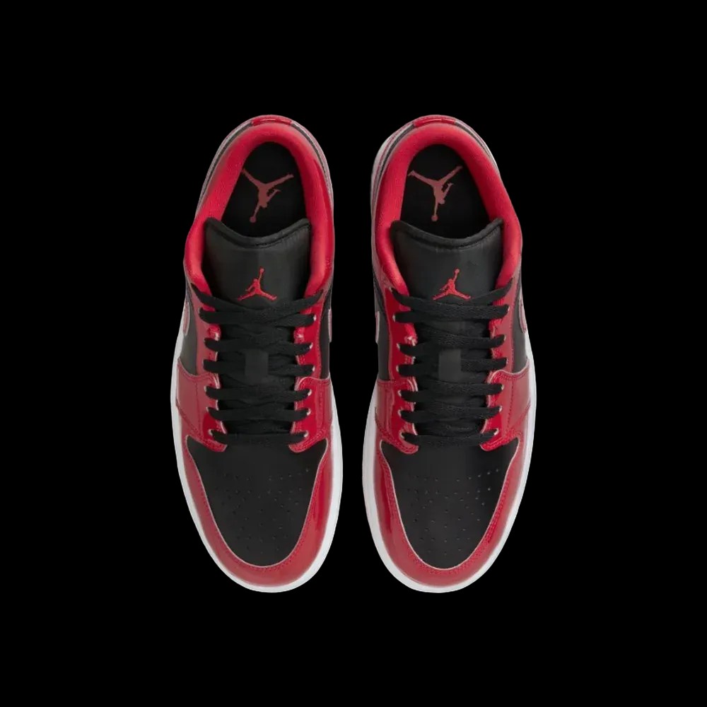 Air Jordan 1 Low SE Patent Varsity Red Black - HypeFly India View 4