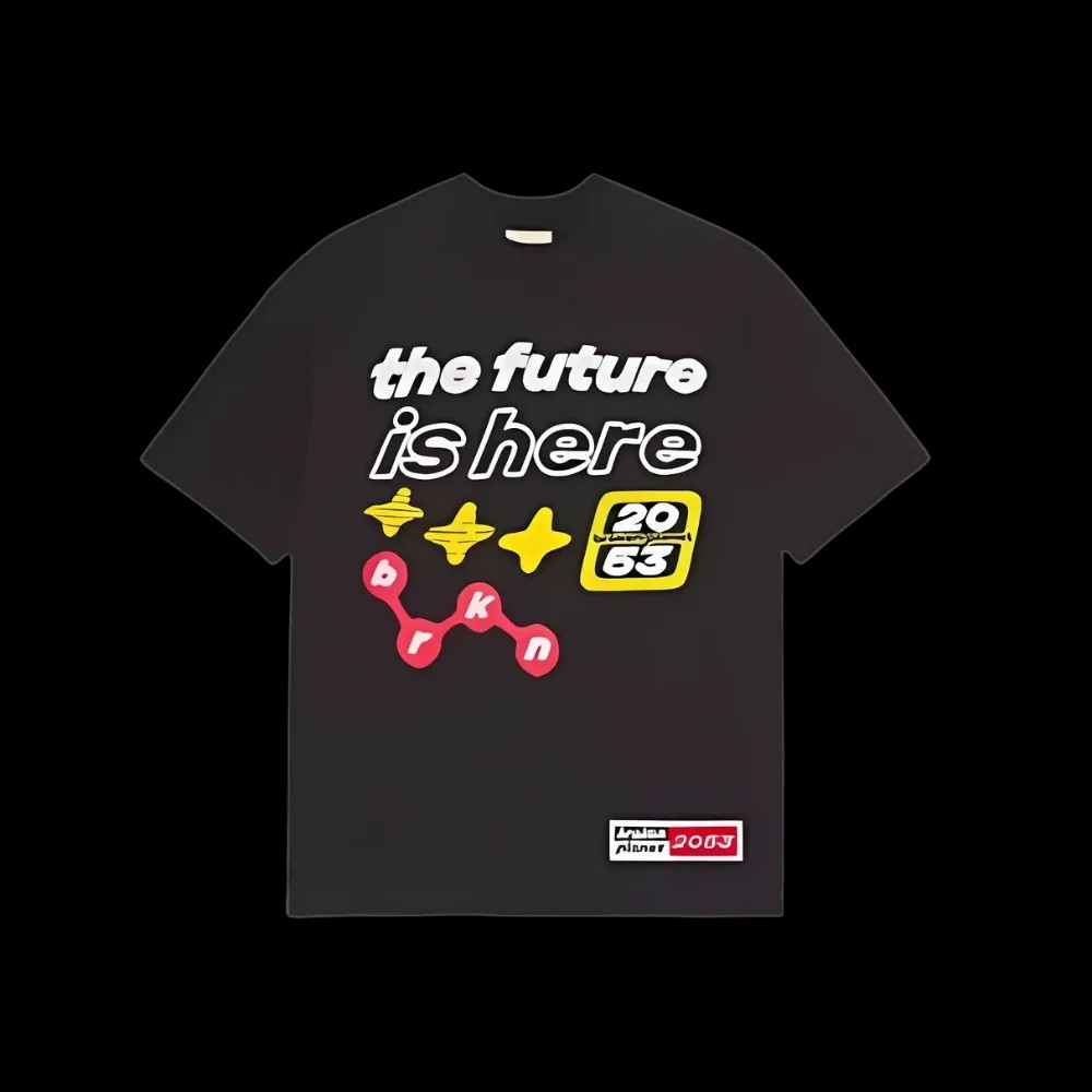 Broken Planet The Future Is Here T-shirt Black - HypeFly India View 1