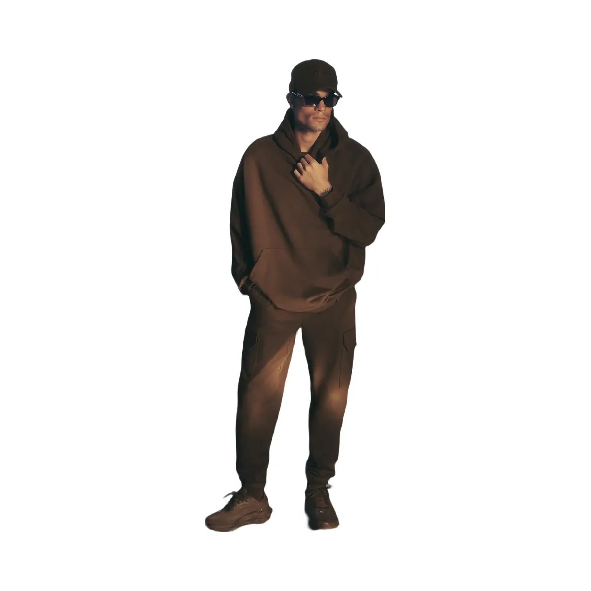 Alo Men's Edition Sueded Jogger - Espresso - HypeFly India View 5