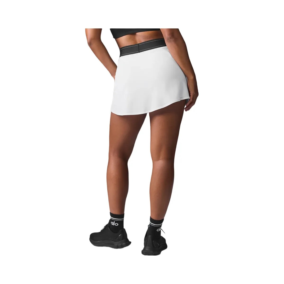 Alo Women's Match Point Tennis Skirt - White - HypeFly India View 4