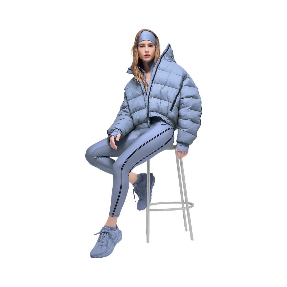 Alo Women's Aspen Love Puffer Jacket - Winter Frost - HypeFly India View 2