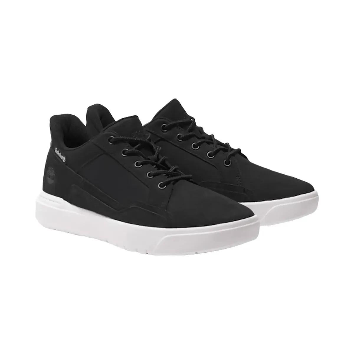 Timberland Mens Allston Low Lace-Up Sneaker Black Nubuck - HypeFly India View 1