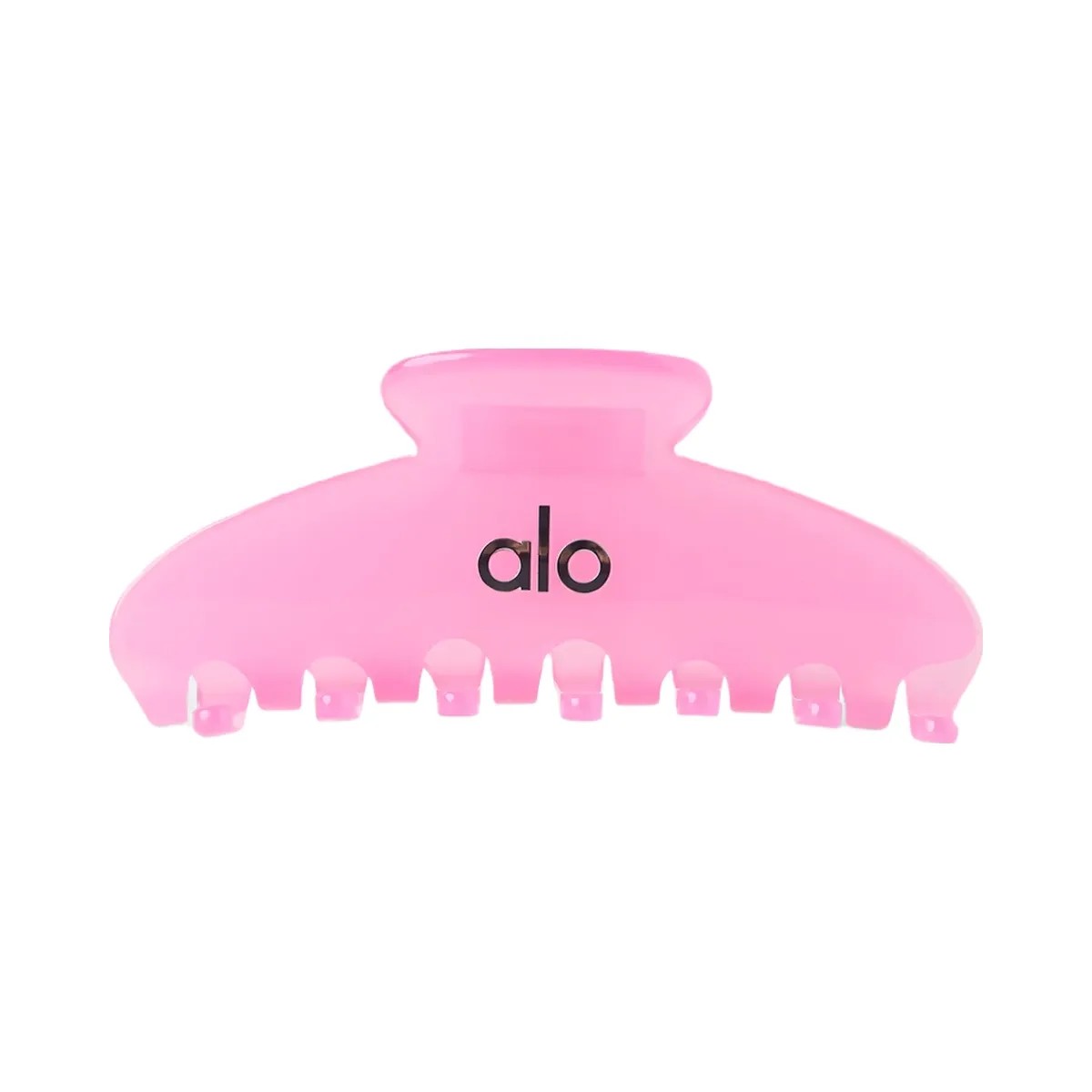 Alo 90's Claw Clip - Candy Heart Pink Clear - HypeFly India View 2