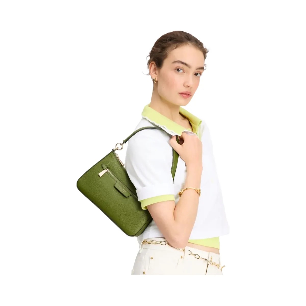 Kate Spade HUDSON convertible crossbody bag Jungle Vine - HypeFly India View 3