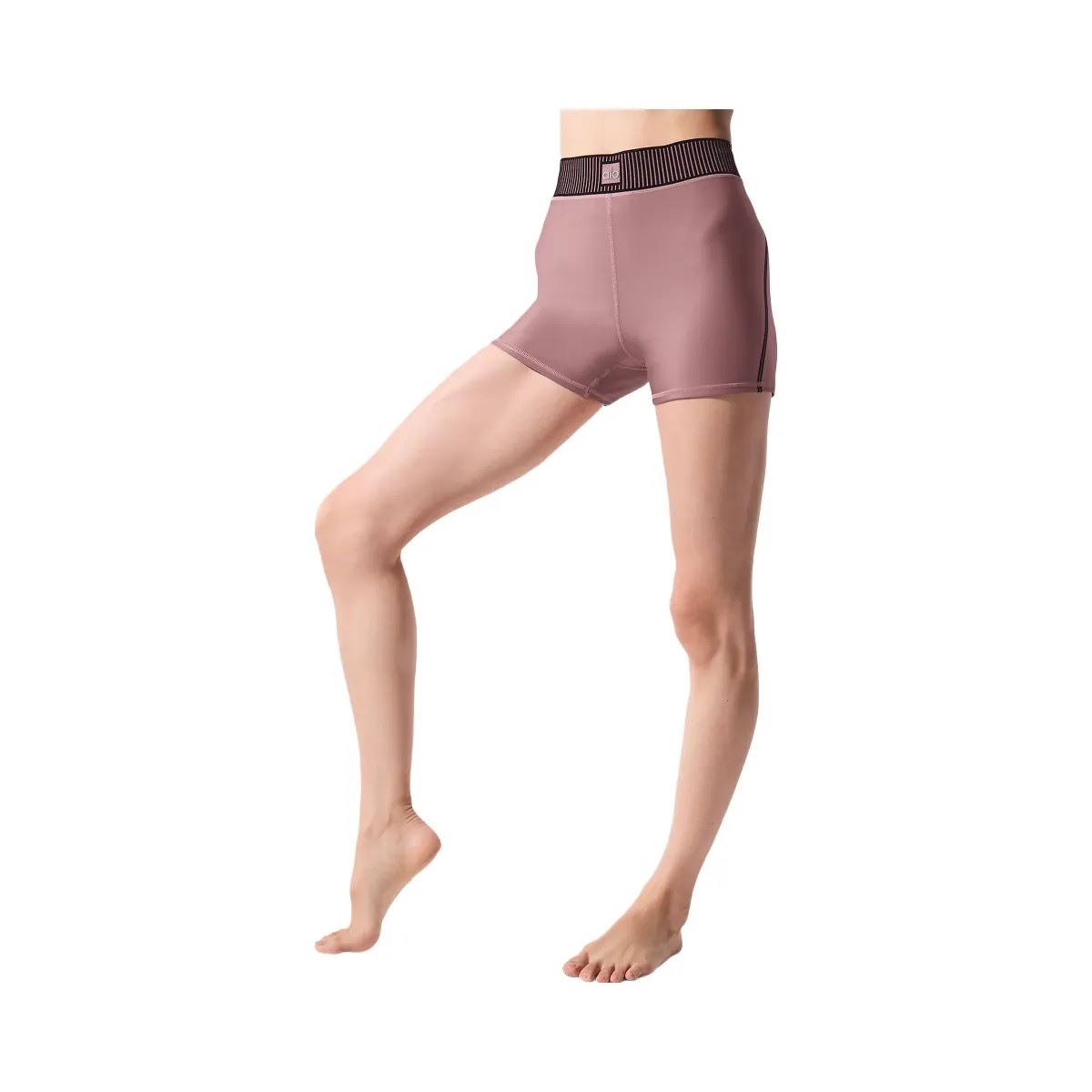 Alo Women's Airlift High-Waist Line Up Short - Smoky Quartz - HypeFly India View 3