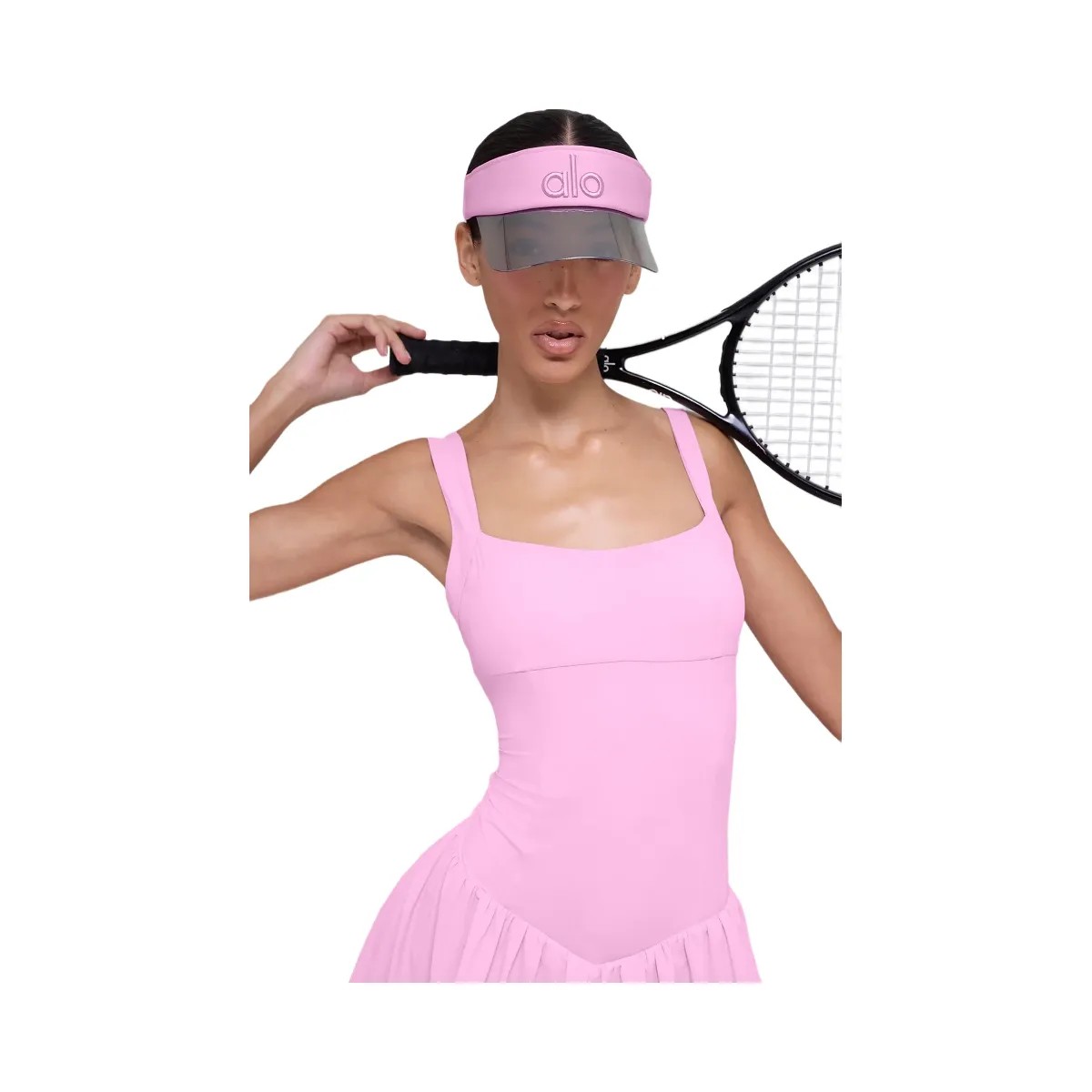 Alo Airlift Solar Visor - Candy Heart Pink - HypeFly India View 3