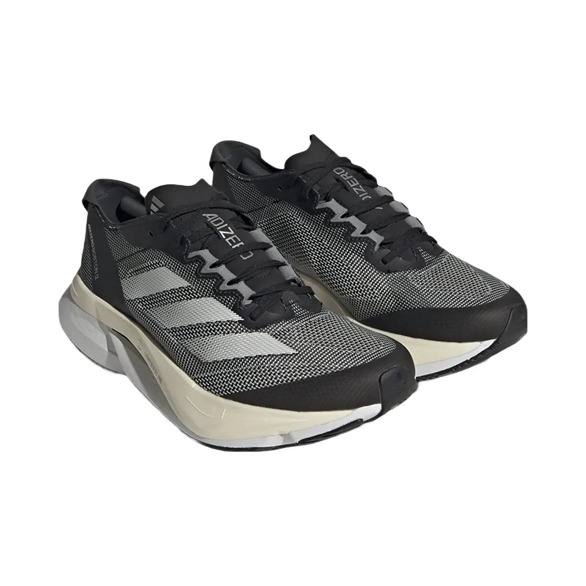 Adidas Adizero Boston 12 Core Black Cloud White Carbon - HypeFly India View 3