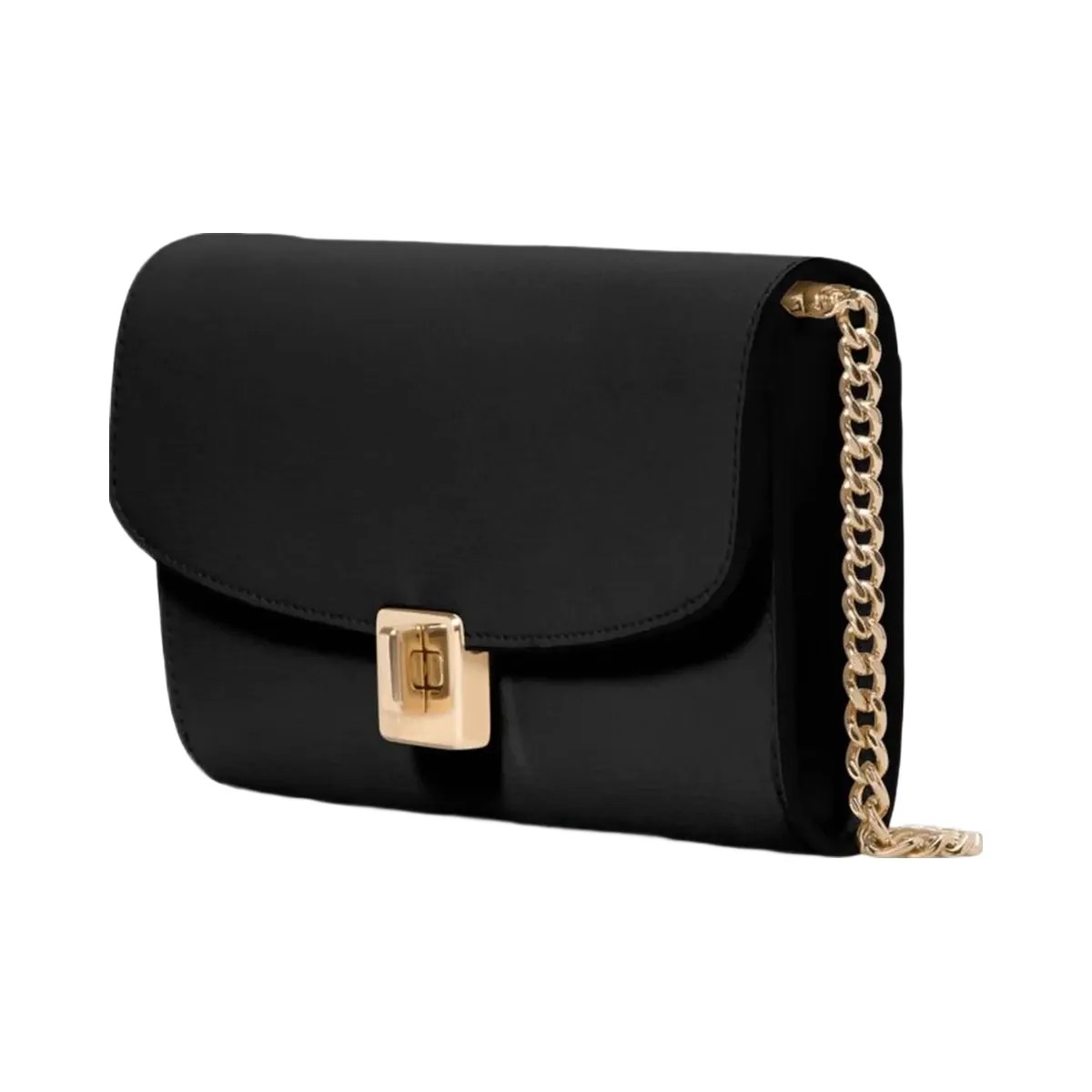 Kate Spade Phoebe Turnlock Wallet on chain Black - HypeFly India View 3