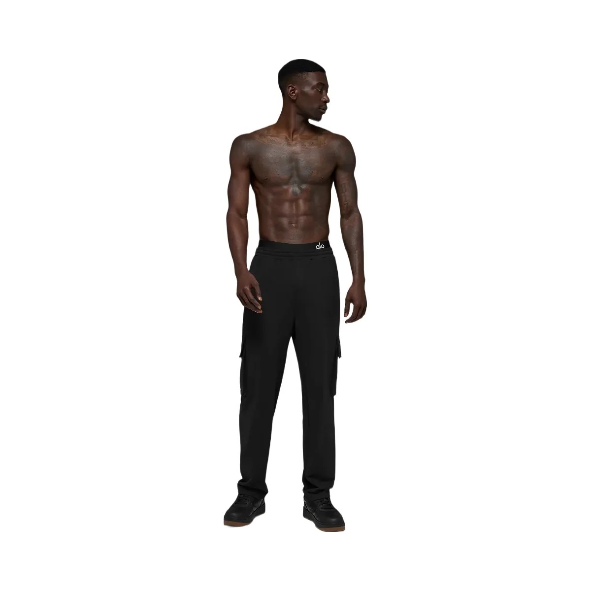Alo Men's Double Take Cargo Pant - Black - HypeFly India View 1