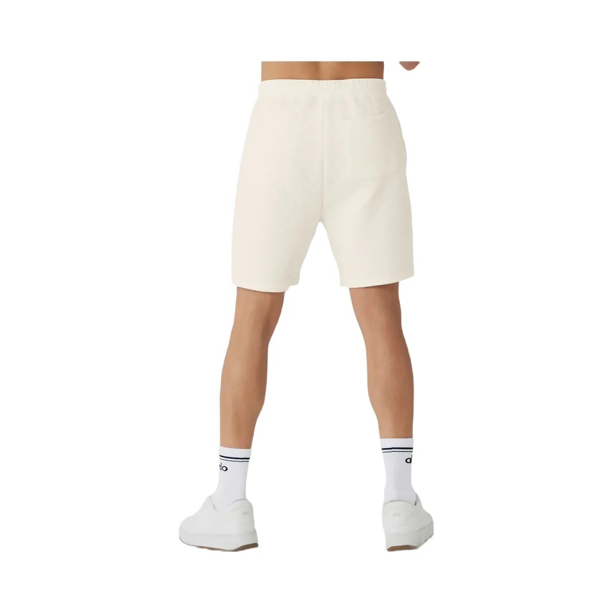Alo Men's Quilted Stadium Short - Ivory - HypeFly India View 4