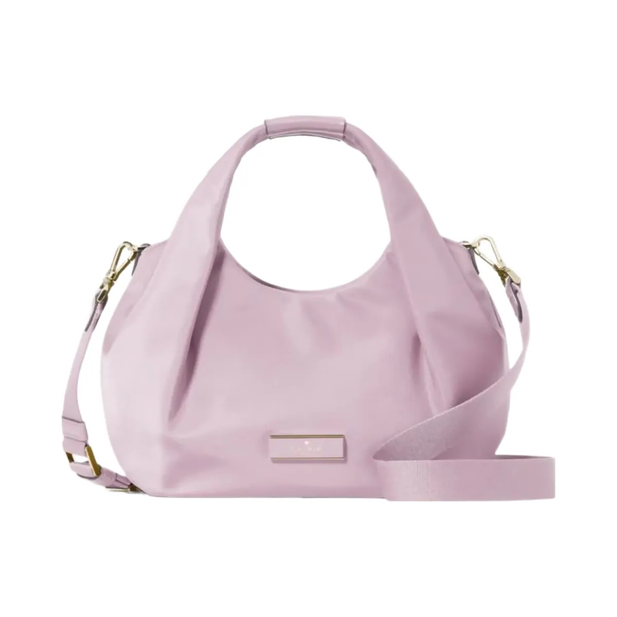 Kate Spade Carter Nylon Small Pleated Crossbody Lavender Smoke - HypeFly India View 1
