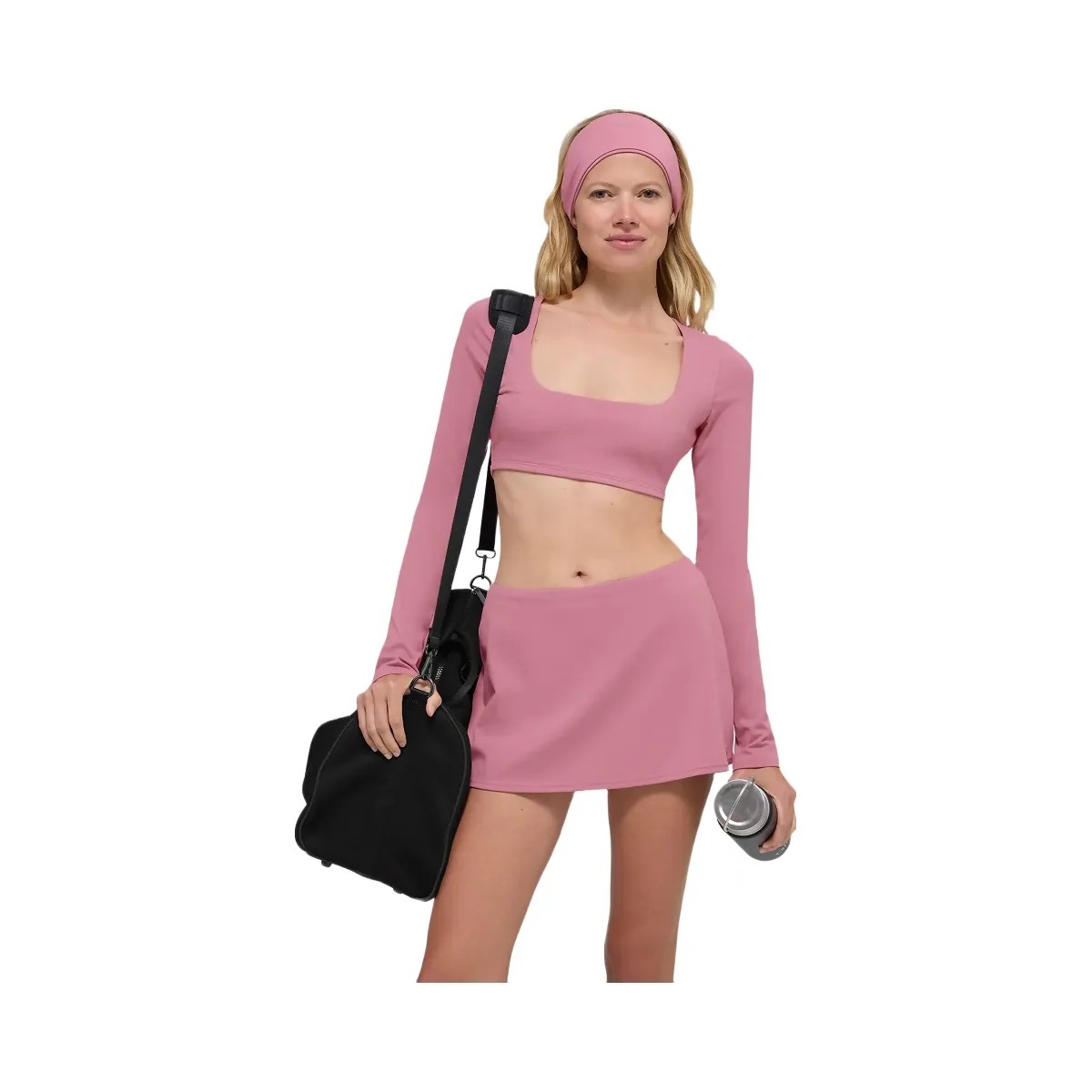 Alo Women's Softsculpt Precision Mini Skirt - Pink Wild Rose - HypeFly India View 4