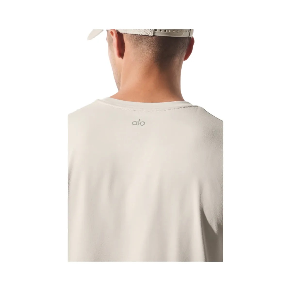 Alo Men's Conquer Reform Crewneck Long Sleeve - Bone - HypeFly India View 4