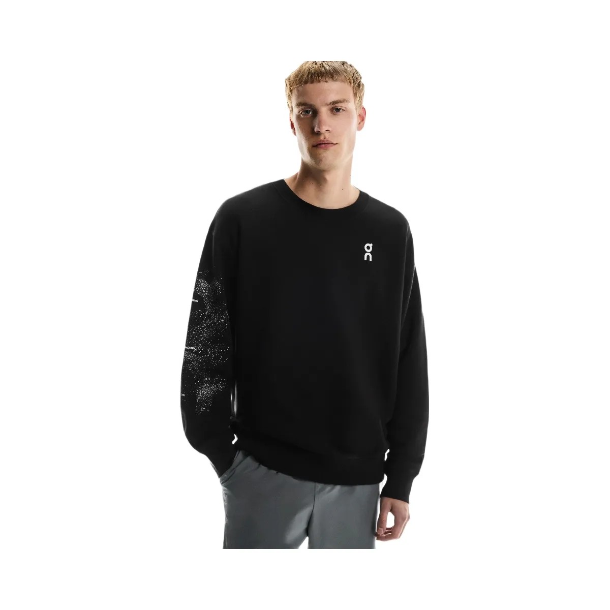 On Club Crew Graphic Black | Olive - HypeFly India View 4
