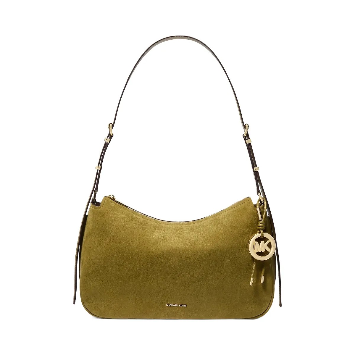 Michael Kors Nolita Medium Nubuck Convertible Shoulder Bag Pistachio - HypeFly India View 1