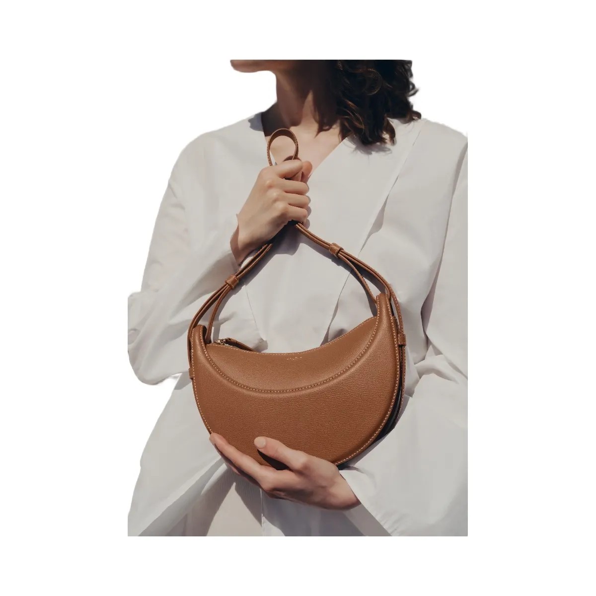 Polene Numero Dix Textured Camel - HypeFly India View 5