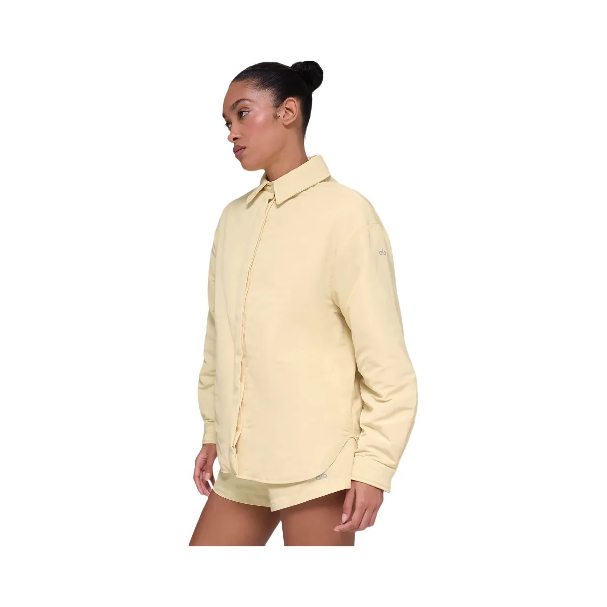 Alo Women's Socialite Shacket - Candlelight Yellow - HypeFly India View 4