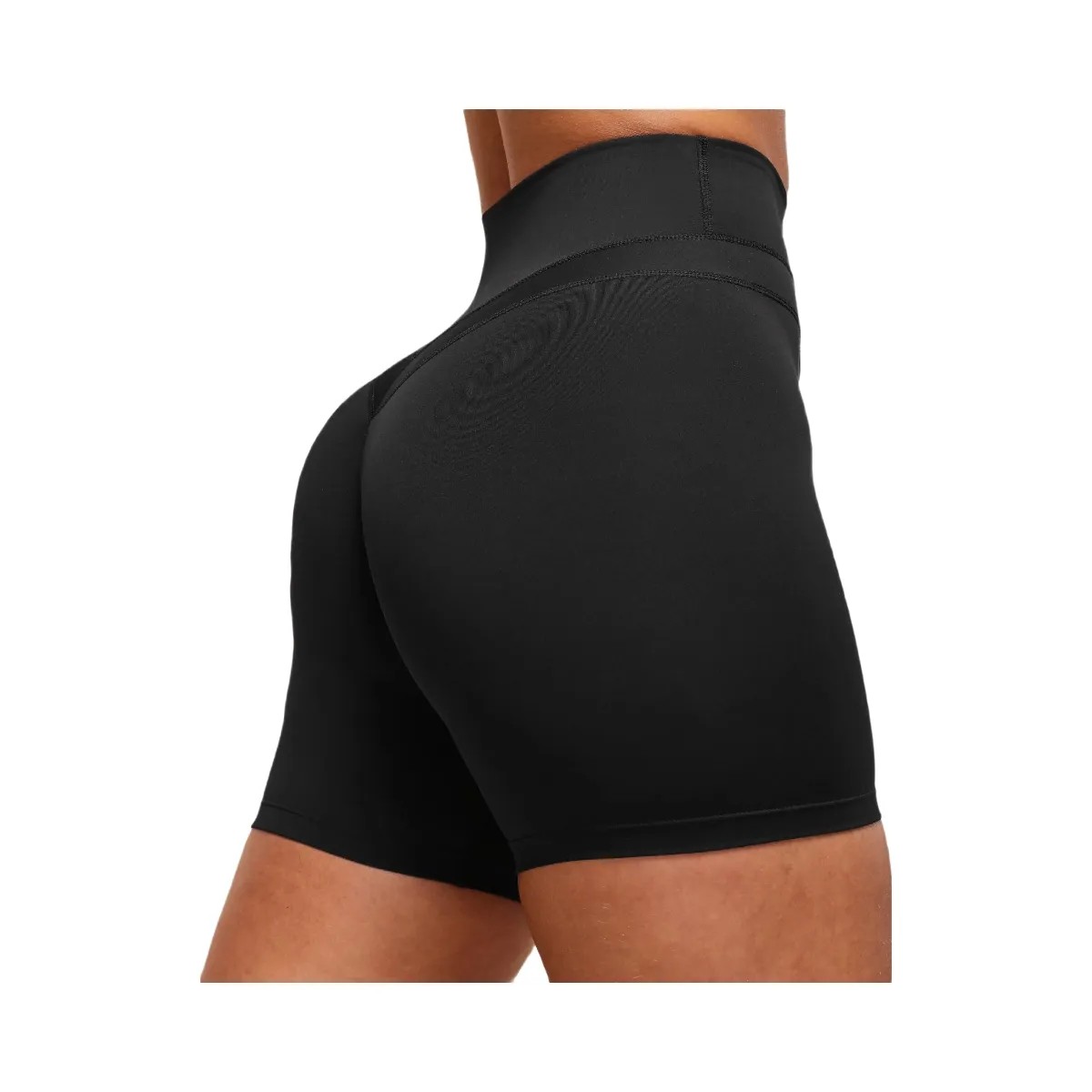 Gymshark Whitney Shorts - Black - HypeFly India View 3