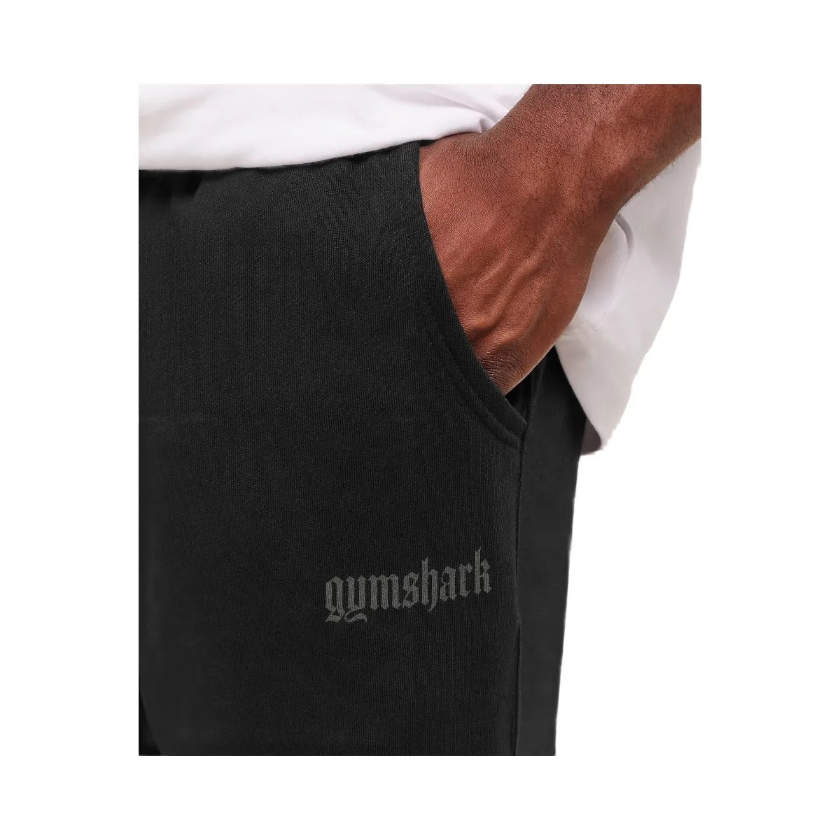 Gymshark Olde English Joggers - Black - HypeFly India View 4
