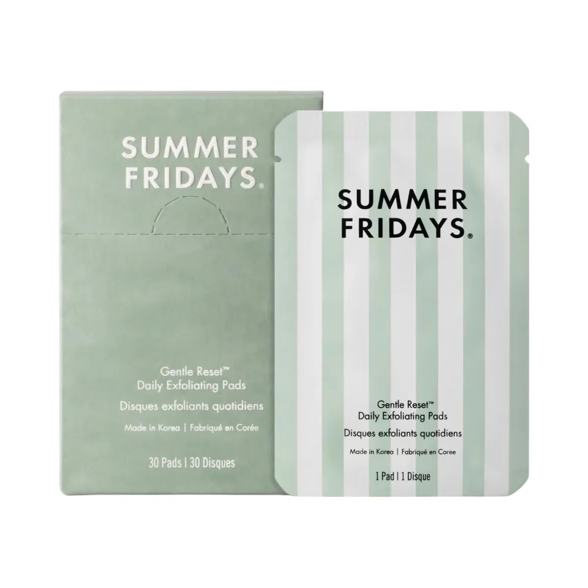 Summer Fridays Gentle Reset Daily Exfoliating Pads to Smooth + Minimize Pores with AHAs - HypeFly India View 1