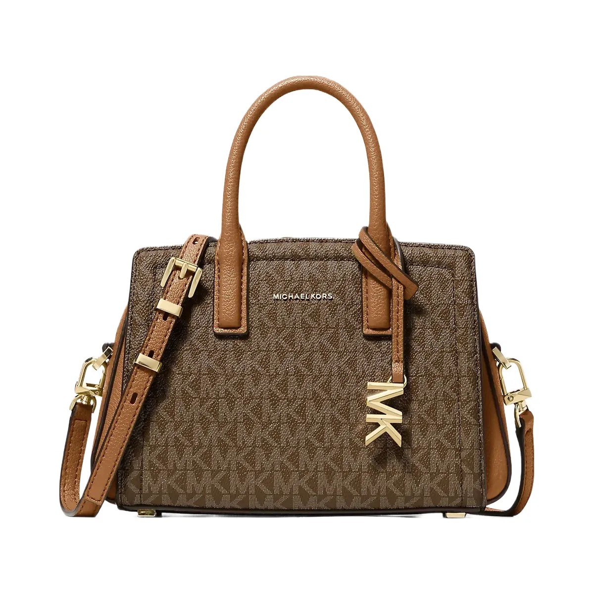 Michael Kors Laila Extra-Small Signature Logo Crossbody Bag Brn-Acorn - HypeFly India View 1