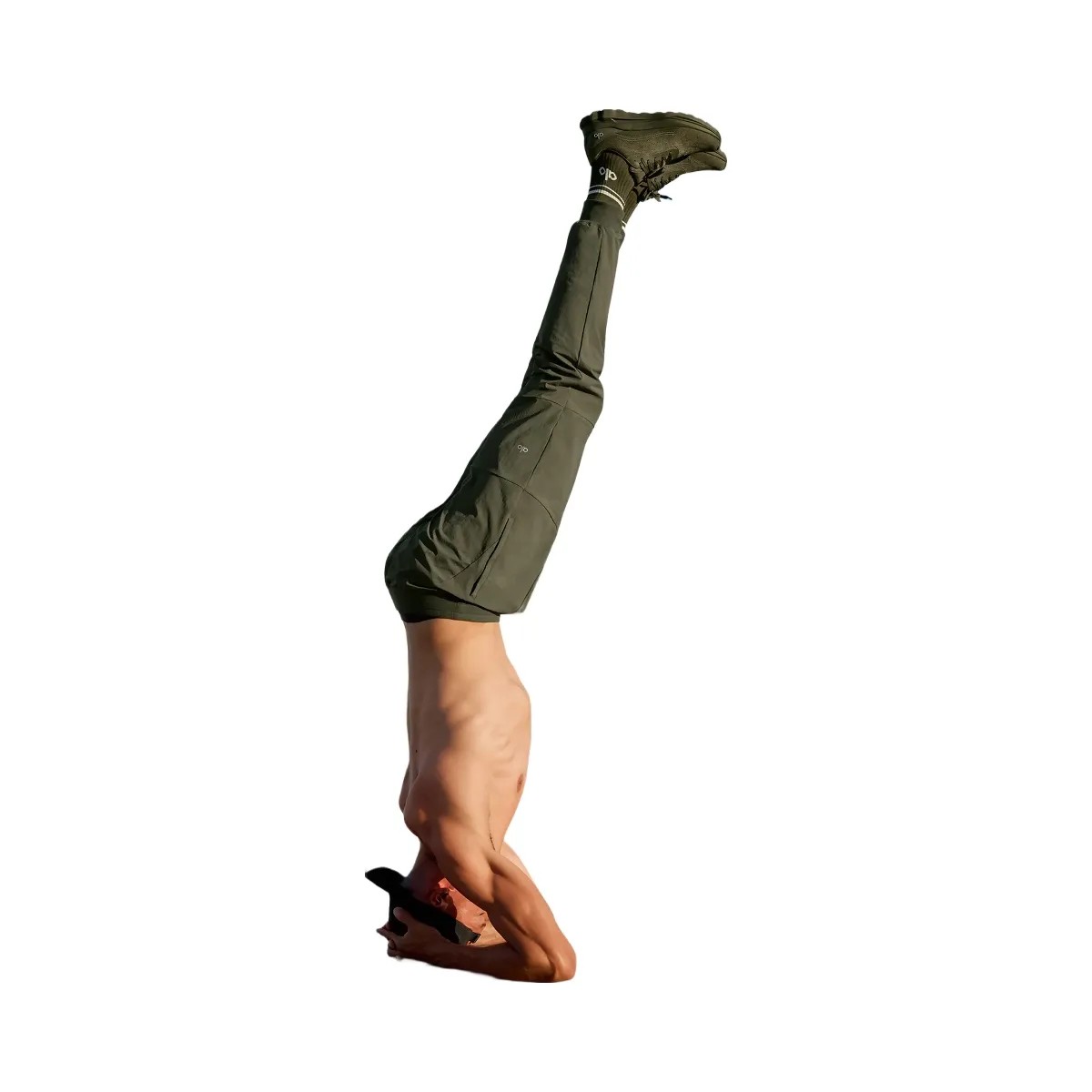 Alo Men's Co-Op Pant - Green Olive - HypeFly India View 6