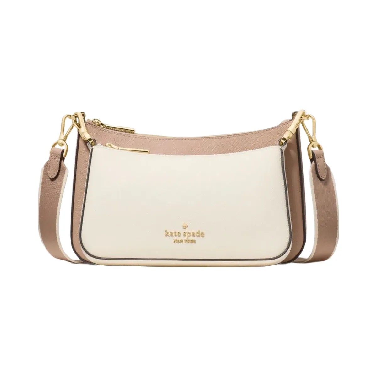 Kate Spade Duet Small Crossbody Toasted Hazelnut Multi - HypeFly India View 1