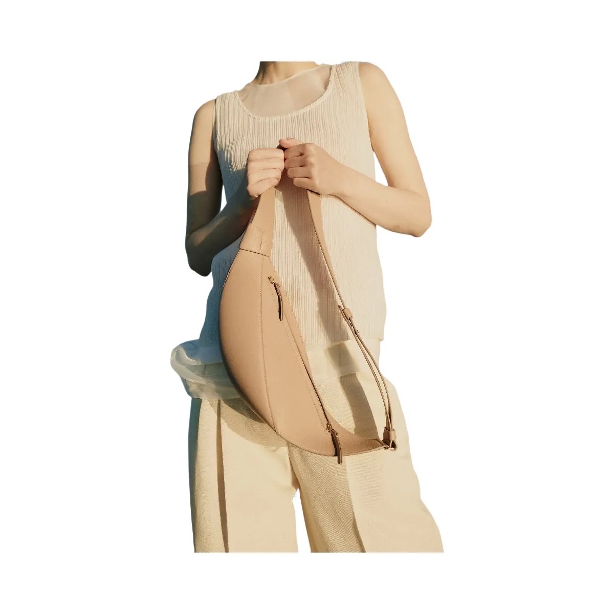 Polene Neyu Smooth Beige - HypeFly India View 6