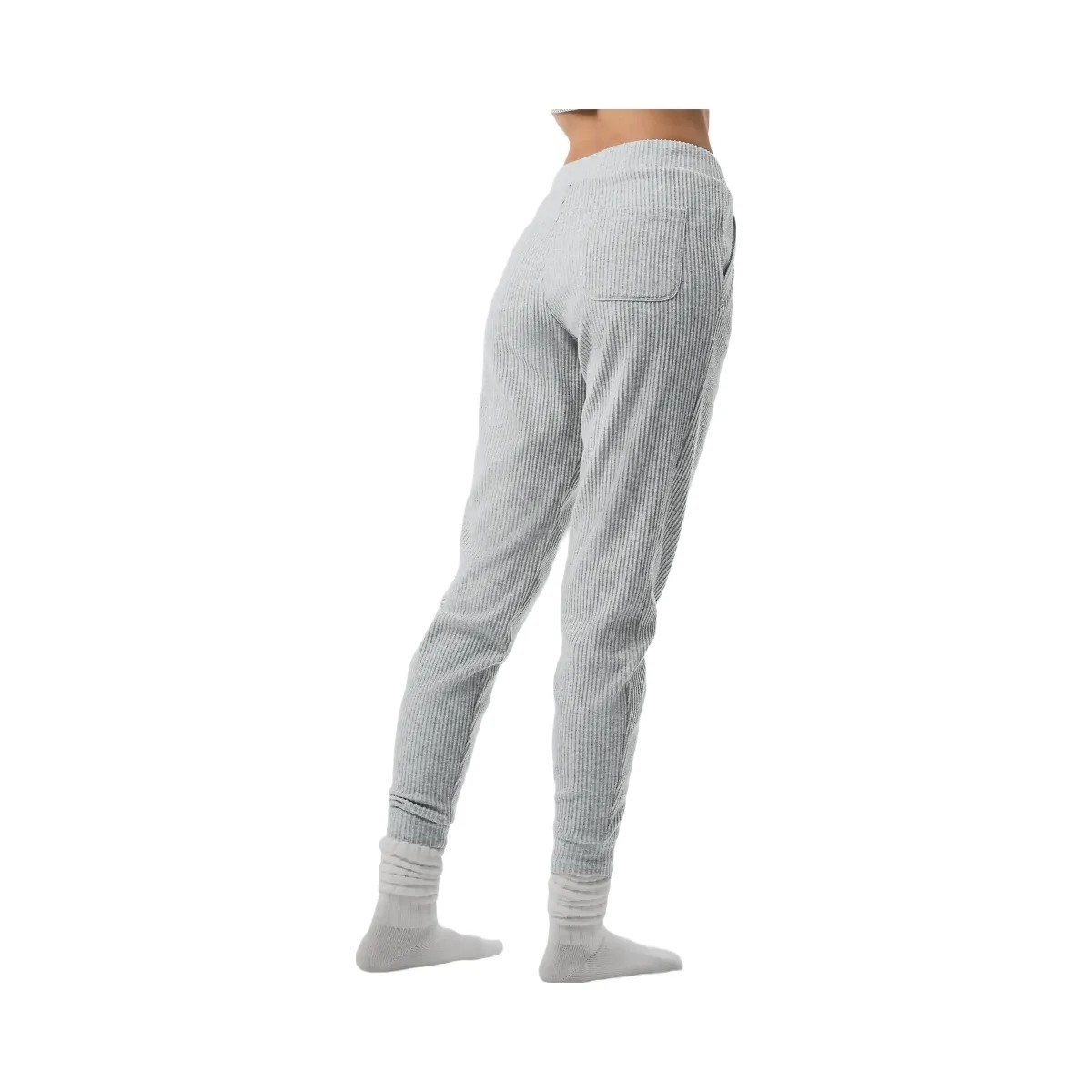 Alo Women's Muse Sweatpant - Athletic Heather Grey - HypeFly India View 3