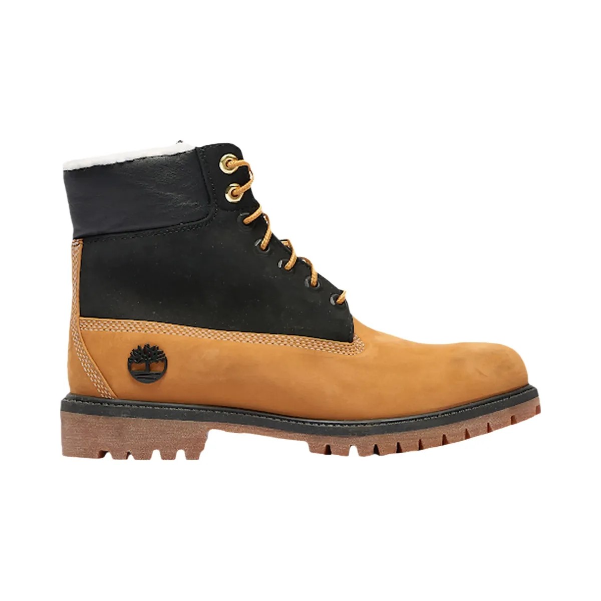 Timberland 6" Premium Boot Shearling Wheat Black - HypeFly India View 1