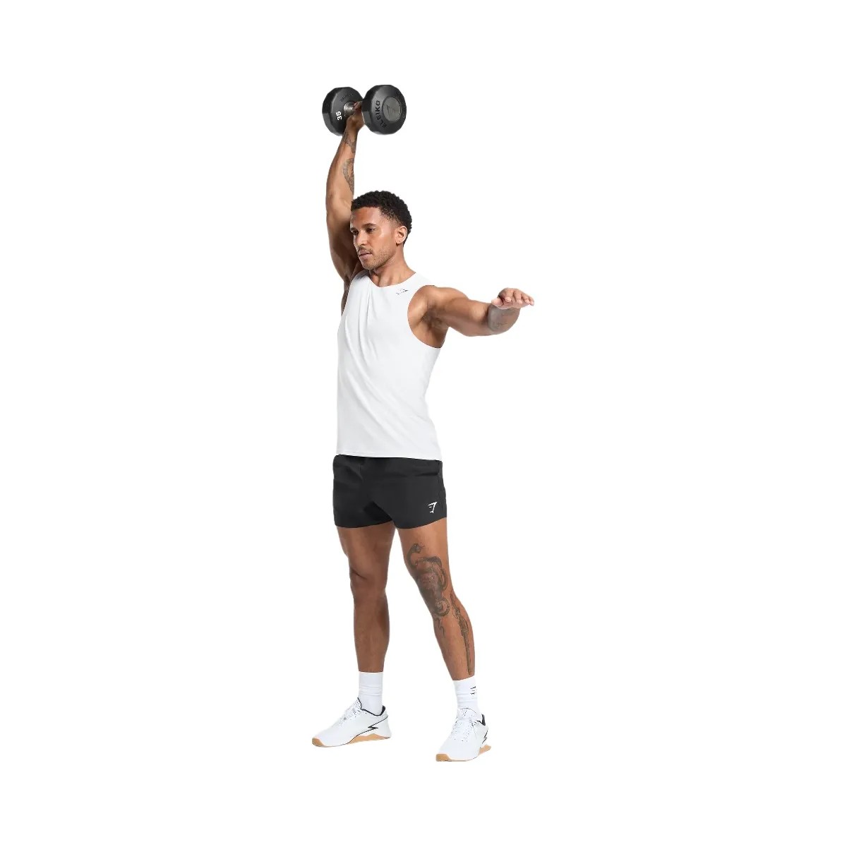 Gymshark Arrival Tank - White - HypeFly India View 4